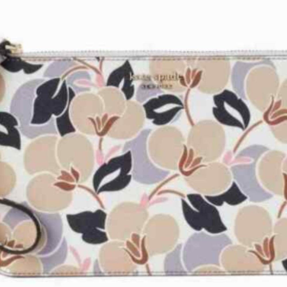 Kate Spade Cameron Breezy Floral Wristlet Cell Holder NWT